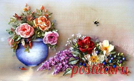Вышивка лентами – быстро, красиво, объёмно