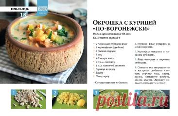 Окрошка с курицей "по-воронежски"