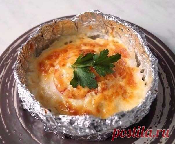 Куриное филе "Сюрприз" , запечённое в фольге