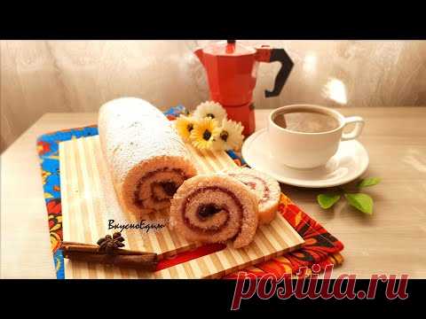 РУЛЕТ ИЗ КИСЕЛЯ │ САМЫЙ ПРОСТОЙ РЕЦЕПТ РУЛЕТА К ЧАЮ ЗА 15 МИН - YouTube
