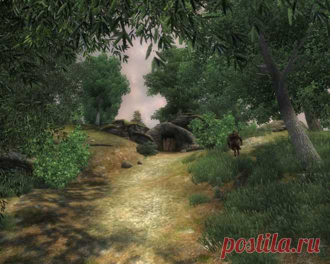 Неотмеченная пещера (Unmarked Cave), расположенная к северо-северо-востоку от Эльсвелла, что на Красной кольцевой дороге. Населена монстрами и животными. Вопреки названию, на карте отмечена. С ней другое не в порядке – она попросту недоделана. Правый тоннель на развилке у входа перекрыт дверью, запертой на замок, ключа от которого нет даже в Construction Set. Левый тоннель через две каверны заканчивается тупиком. Есть там, правда, дыра, но не в полу, а в потолке. Даже при навыке Акробатики, равн