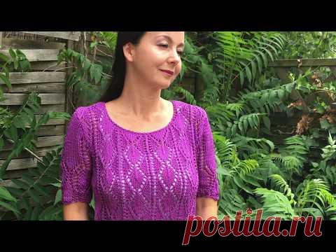 Кофточка из хлопка,,Полина,,//Экспресс Мк(спицы)
