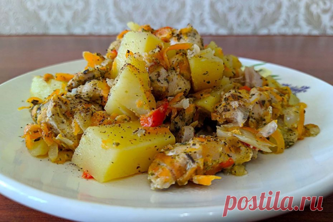 Нежное куриное филе с картофелем в пароварке – вкусный пп-рецепт с фото