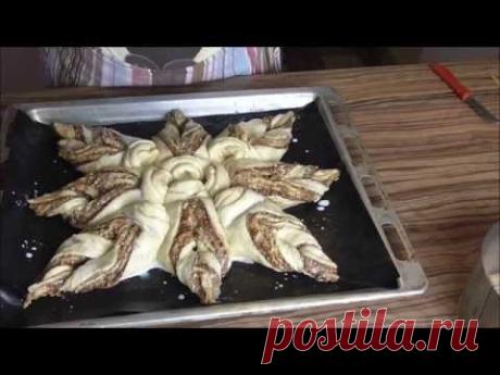 Nuss Stern /Star Bread / aus Hefeteig