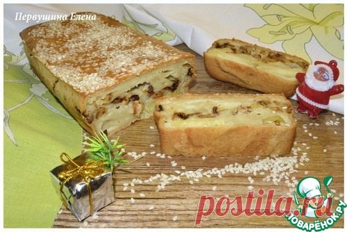 Пирог заливной с картофелем и шкварками - кулинарный рецепт