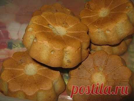 Банановые кексики с яблоками.