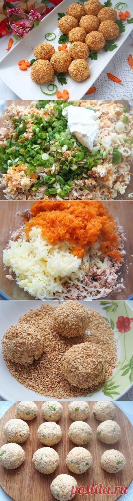 Салатные шарики