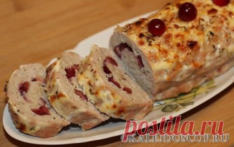 Мясной рулет с клюквой | Калейдоскоп