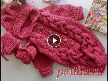 Детский комбинезон спицами «Мишка» с косами. Подробный МК. Часть 1 Мой ИГ Мой 2-й профиль в ИГ alena_knitwear/...