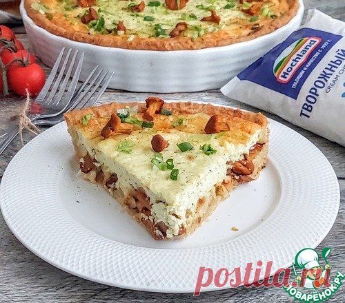 Киш с курицей и лисичками – кулинарный рецепт