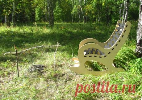 Кресло-качалка. Автор Дмитрий Уколов #DIY_Идеи #кресло #качалка #самоделка #фанера #diy