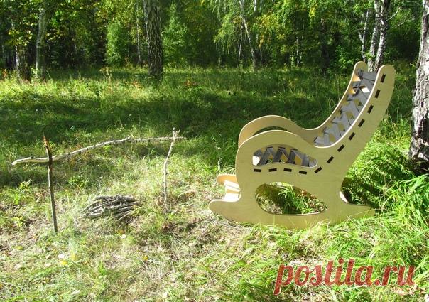 Кресло-качалка. Автор Дмитрий Уколов #DIY_Идеи #кресло #качалка #самоделка #фанера #diy