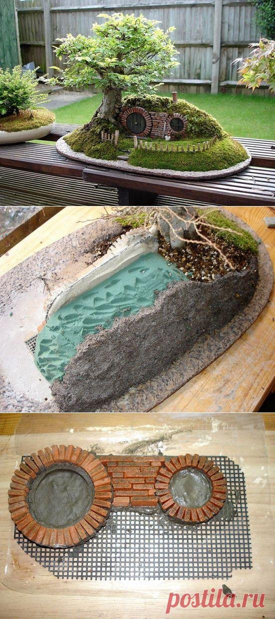 Делаем мини-садик и домик для хоббита своими руками. Фото | Своими руками