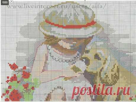 Девочка и щенок