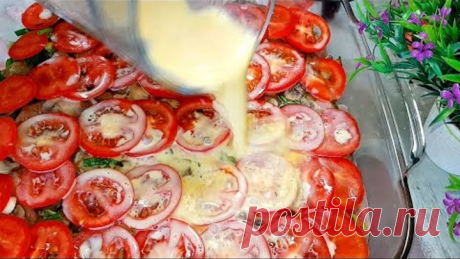 ПОТЯСАЮЩЕЕ ГОРЯЧЕЕ БЛЮДО из простых продуктов! Картофельный ГРАТЕН с курицей и грибами
