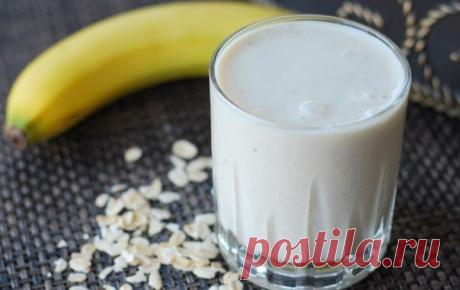 Банановый смузи с овсянкой / Успешный мастер