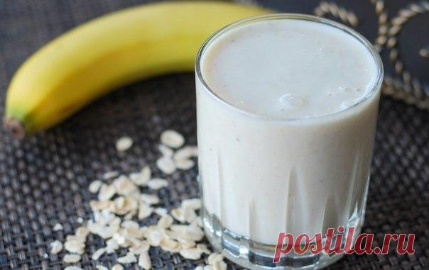 Банановый смузи с овсянкой / Успешный мастер