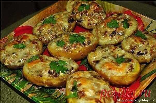 Лодочки из картошки в мундире