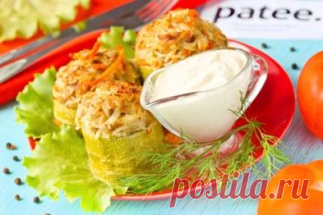Кабачковые бочонки с мясом и рисом - рецепт с фотографиями