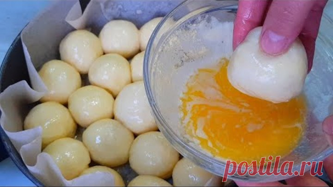 Окуните ТЕСТО масло и вы будете  в Восторге от результата!БЕСПОДОБНО ВКУСНЫЕ БУЛОЧКИ К ЧАЮ!!!