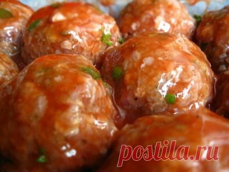Фрикадельки с подливкой рецепт - Retsept.net