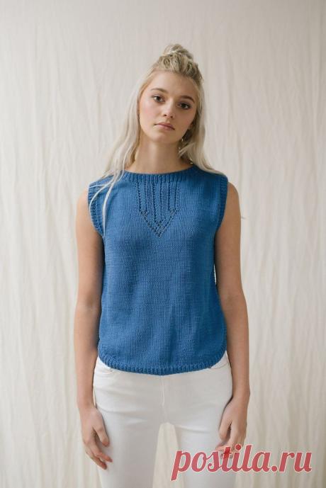 Топ от дизайнера Sarah Hatton. Спицами. / knittingideas.ru