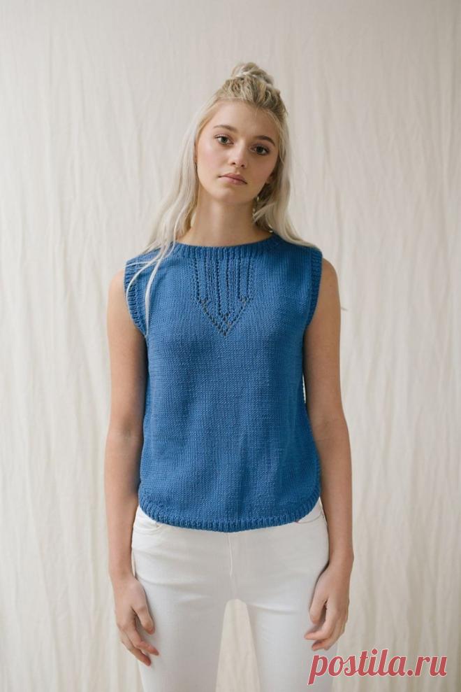 Топ от дизайнера Sarah Hatton. Спицами. / knittingideas.ru