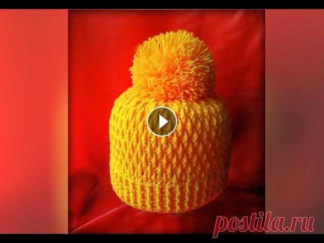 Как связать шапку крючком. Crochet hat with subtitles ВСТУПАЙТЕ В ГРУППУ ВКОНТАКТЕ:...