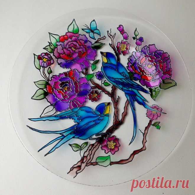 ​Мастер-класс в технике витражная роспись — DIYIdeas