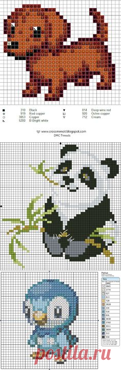 (128) Cute fox cross stitch pattern. #cross_stitch #patterns | Craft: cross stitch