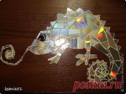 Мозаика из CD-дисков