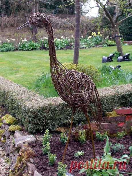 Декор из прутьев в саду: оригинальные идеи - Planetalsad