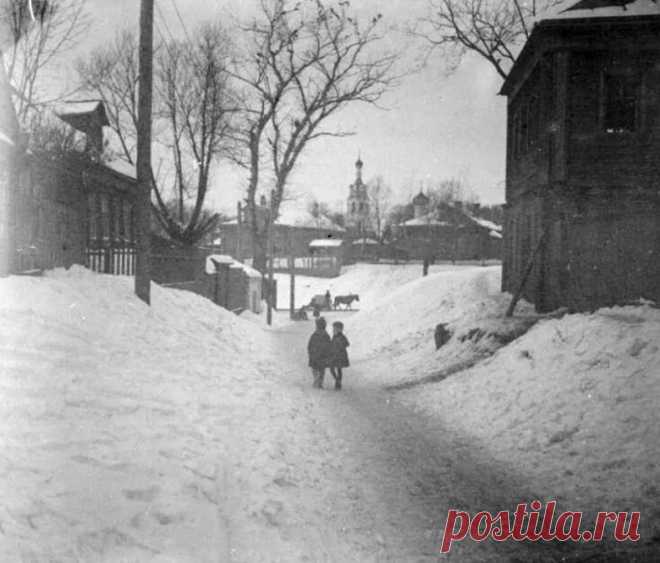 Черкизово 21 января 1926 год.
Вид в сторону храма Илии Пророка.