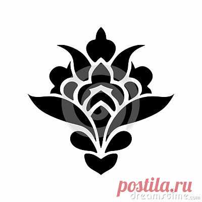 Photo by Nirbhay Kumar on dreamstime
 · · · vector-black-white-indian-floral-elements-design-base-element-design-textile-printing-embroidery-use