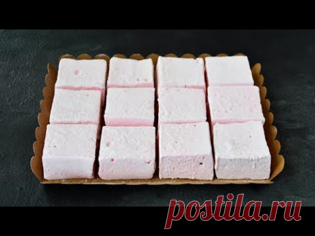 Маршмеллоу с КЛУБНИКОЙ ☆ Воздушные КЛУБНИЧНЫЕ ОБЛАКА