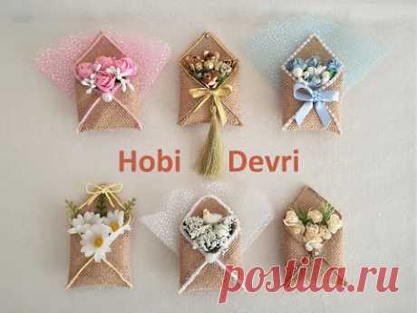 DIY,Letter Wedding Favors,Gift from Burlap,Envelope Magnet,Zarf Nikah Şekeri Yapımı,Mektup Hediyelik