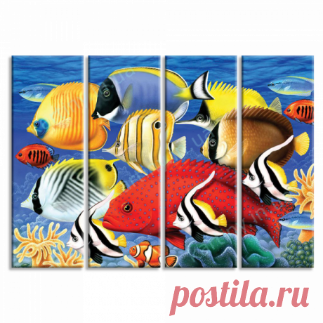 Модульная картина Аквариум купить в Киеве, цена в Украине | Kartiny