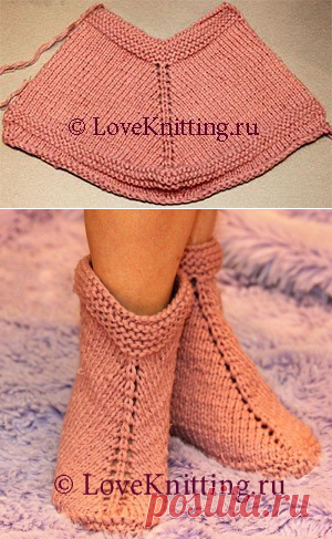 Простые и уютные домашние тапочки — Сделай сам, идеи для творчества - DIY Ideas