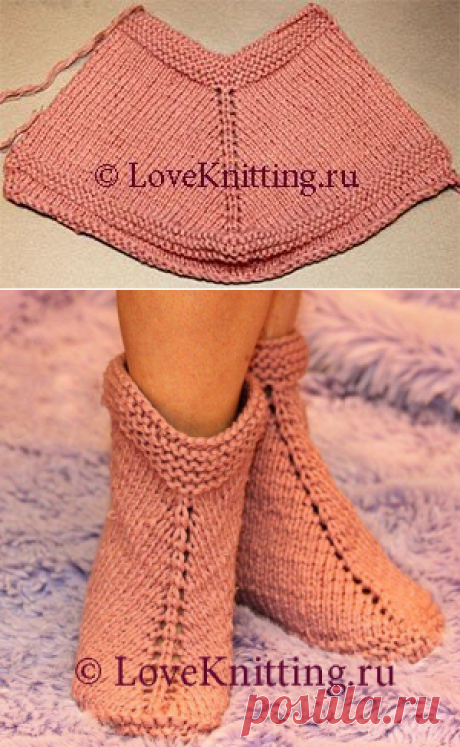 Простые и уютные домашние тапочки — Сделай сам, идеи для творчества - DIY Ideas