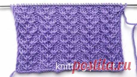 Новый шикарный узор спицами. Узоры спицами мастер класс видео | Knitting Planet