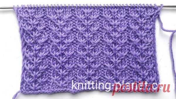 Новый шикарный узор спицами. Узоры спицами мастер класс видео | Knitting Planet