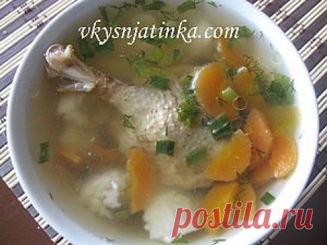 Овощной суп на курином бульоне - рецепт с фото