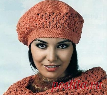Берет крючком — Подборка красивых моделей со схемами вязания