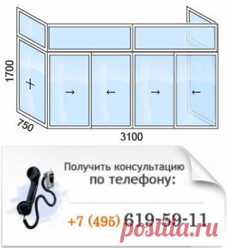 Остекление балконов серии СМ-3, СМ-6