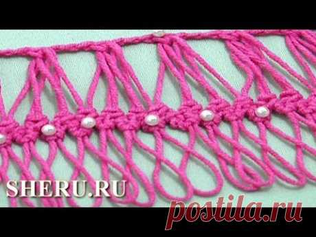 Hairpin Developing Basic Braid Lace Урок 27 Обвязка ленты