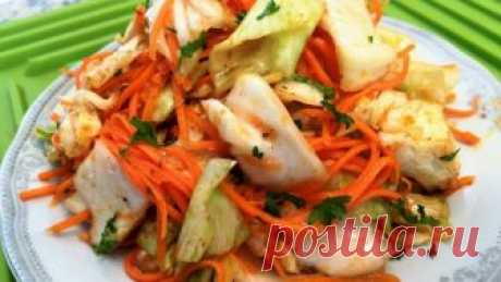 капуста по корейски!очень простой и вкусный рецепт