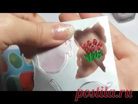 Гелевая ручка VS стемпинга. Gel pen VS stamping.