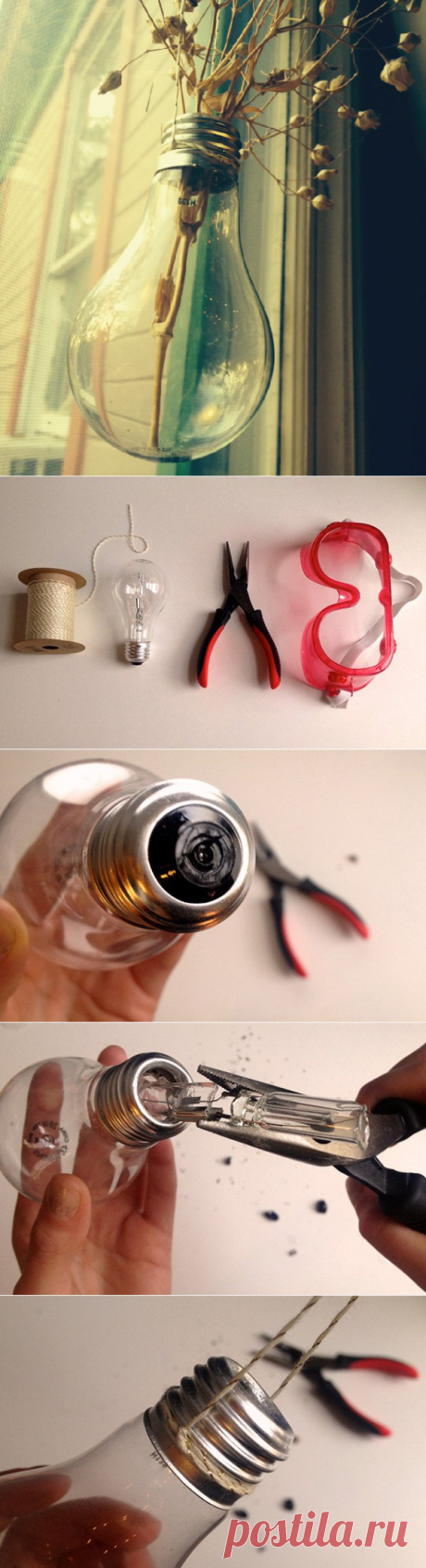 How To Make A Hanging Lightbulb Planter DIY Ready