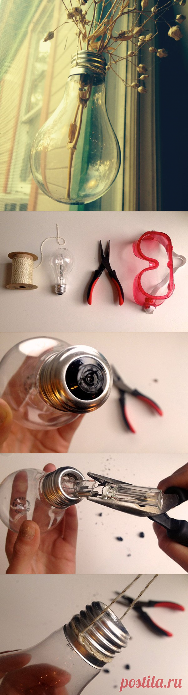 How To Make A Hanging Lightbulb Planter DIY Ready