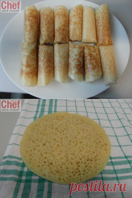 Односторонние блинчики. / Завтраки / Рецепты / Шеф-повар – простые и вкусные кулинарные рецепты, фото-рецепты, видео-рецепты